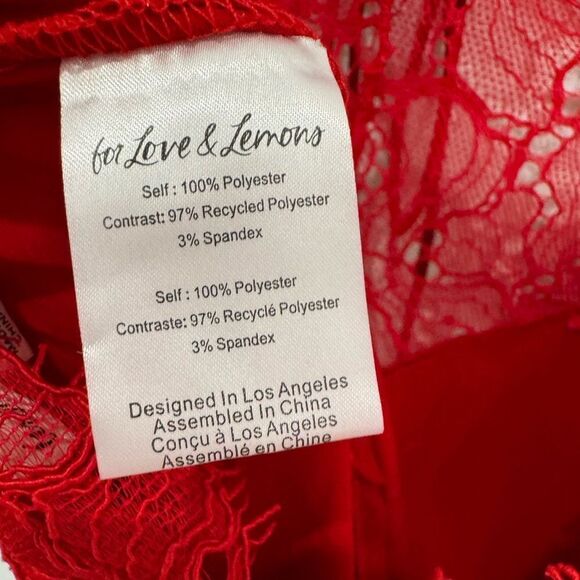 NEW FOR LOVE & LEMONS Casey Maxi Dress in Red - Picture 17 of 17